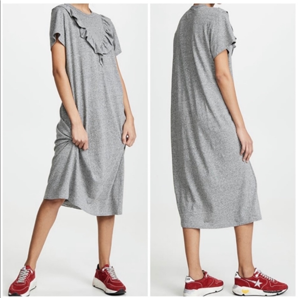 The GREAT. Tuxedo cotton shirt dress